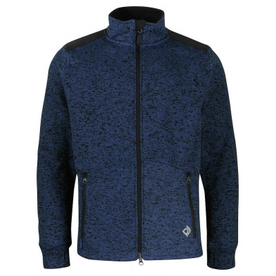 Fleece Jacke in Melange-Optik
